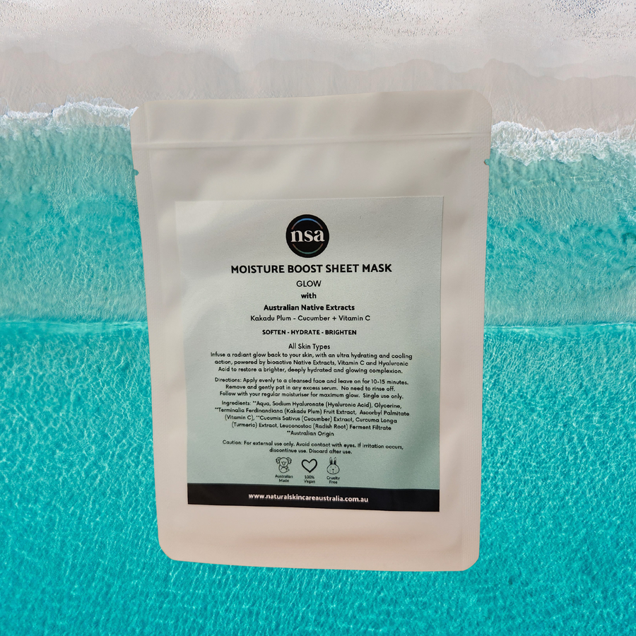 Moisture boost sheet mask | natural skincare australia