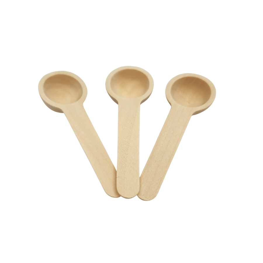 WOODEN MINI SCOOP PACK - REUSABLE - naturalskincare-australia